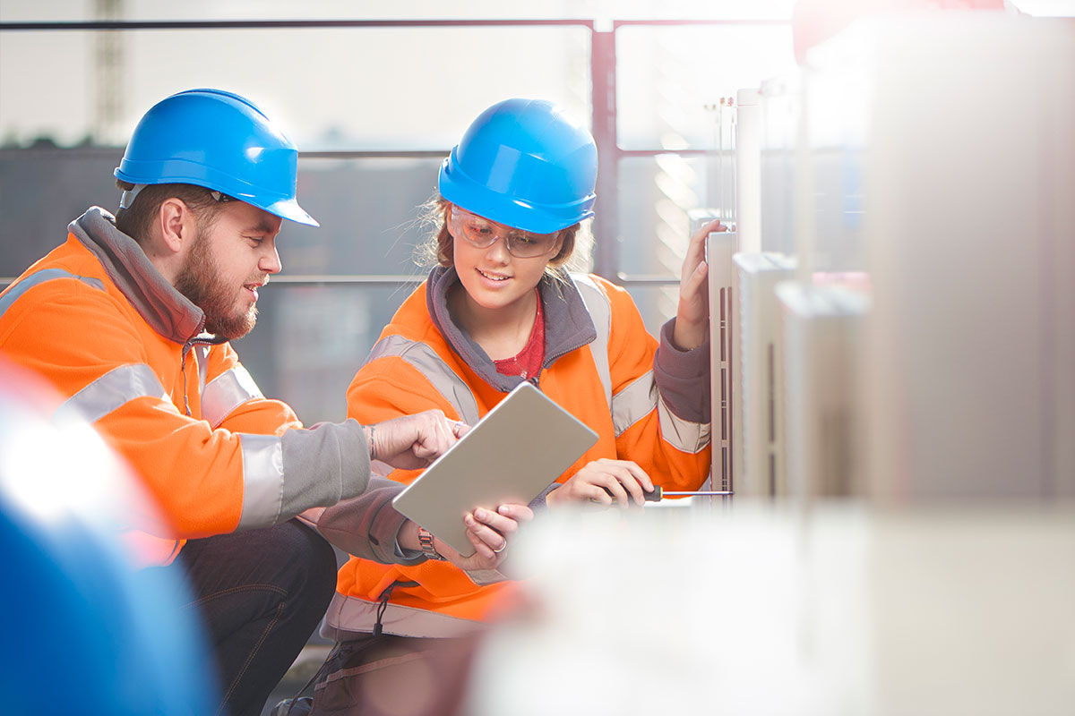 Happy Employees On Site