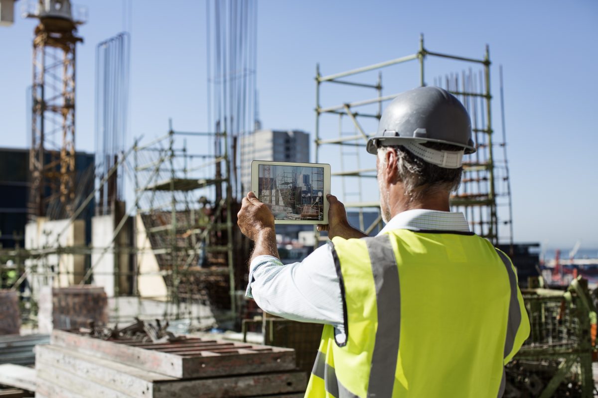 construction manager conducting an osha safety inspection for employer per employers rights 