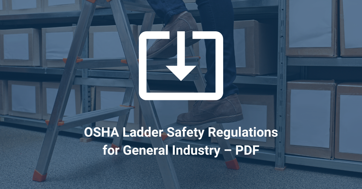 Osha Ladder Standards Pdf