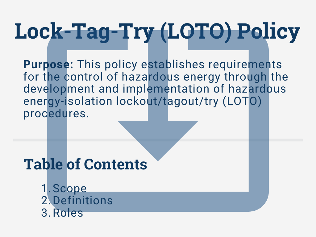 How To Write A Loto Policy Doc Template Safesite Blog