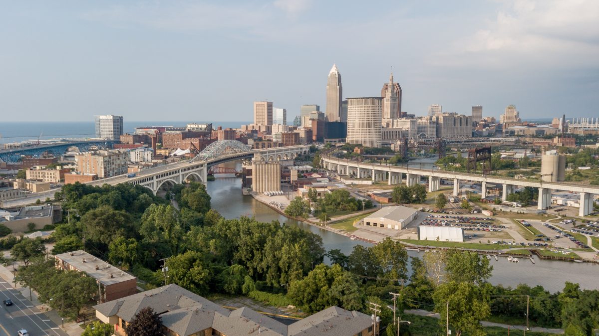 Cleveland From Ohio City Aerial